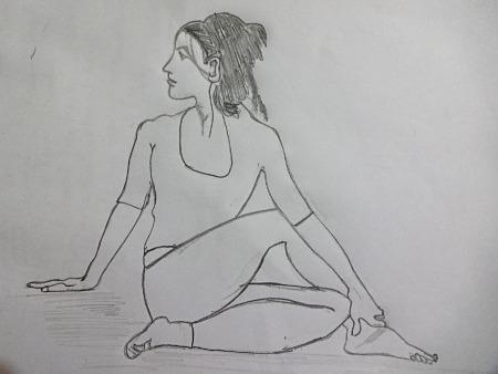50+ Ardha Matsyendrasana Illustrations, Royalty-Free Vector Graphics & Clip  Art - iStock | Yoga instructor, Yoga, Seated forward bend